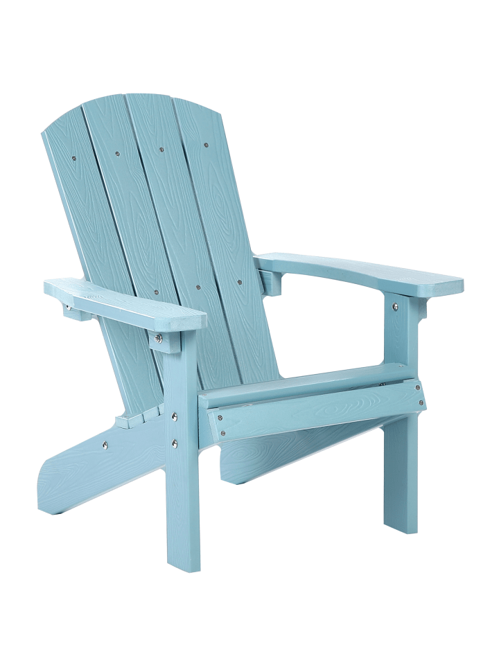 Kindersessel ADIRONDACK in Blau - (W) 40 x (H) 64 x (L) 50 cm