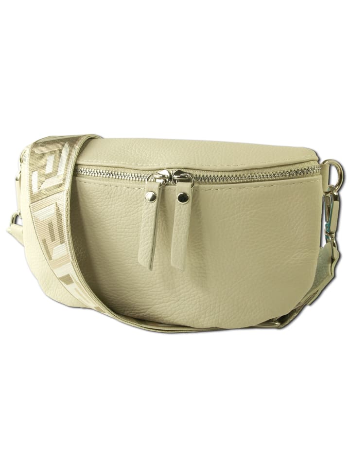 Toscanto Gürteltasche Leder beige, mehrfarbig ca. 25cm