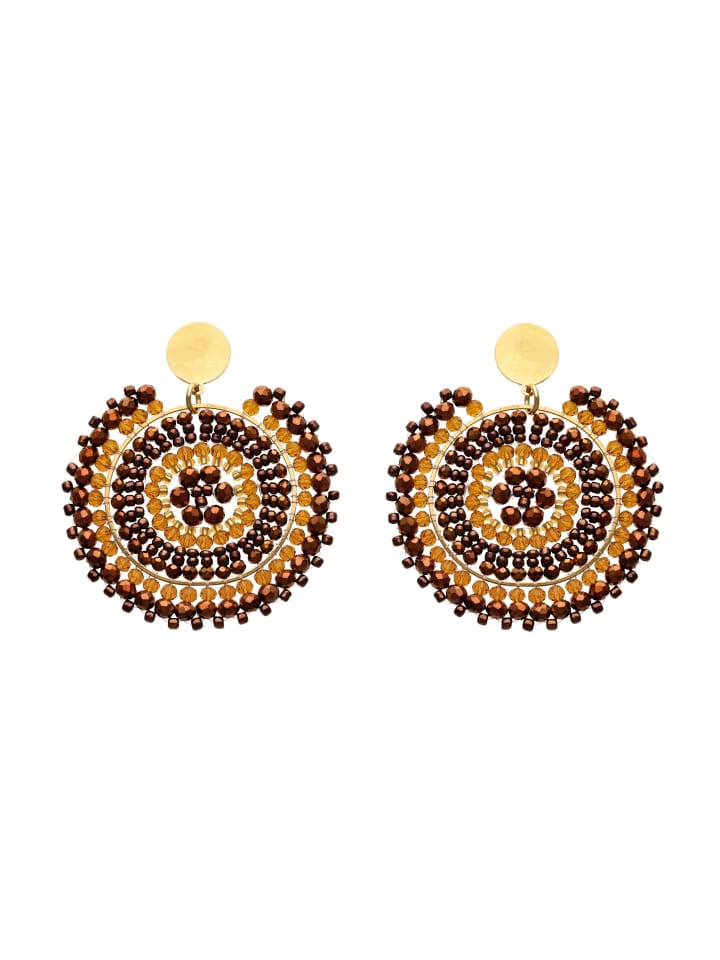 Women Earrings in Brown