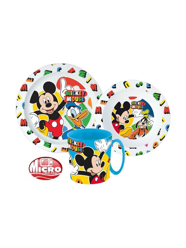 Mickey Cool Summer Geschirrset, Mikrokunststoff-Set