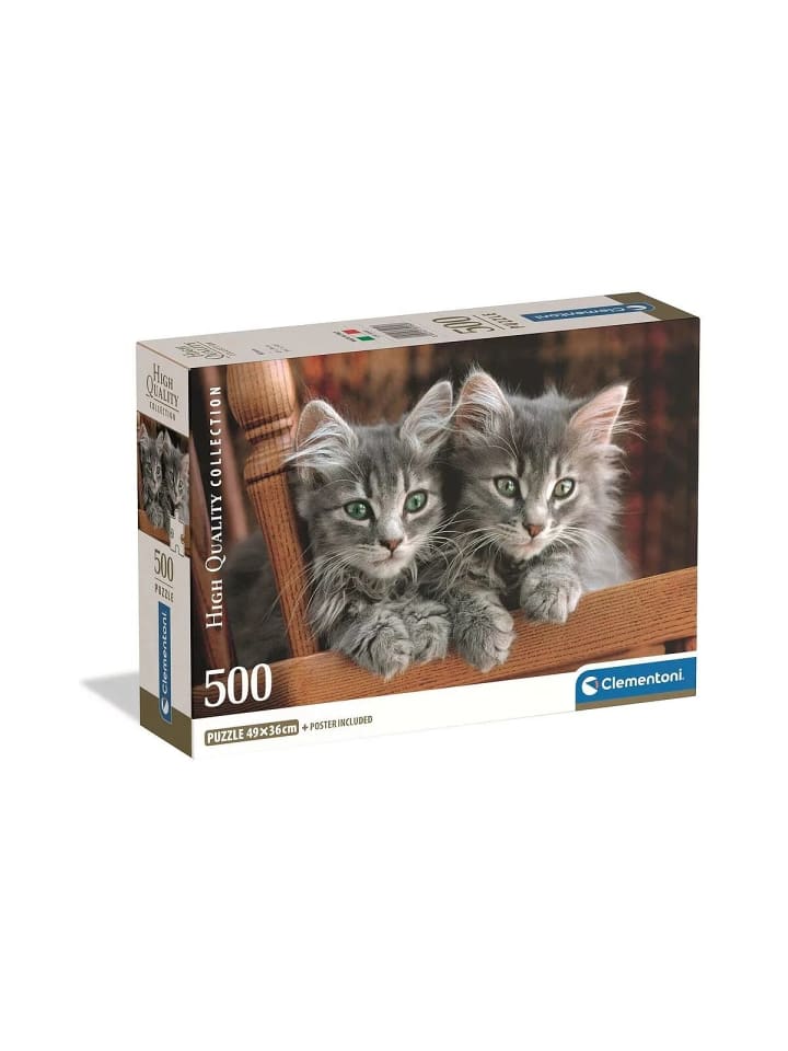 Katze 500-teiliges kompaktes Puzzle Clementoni