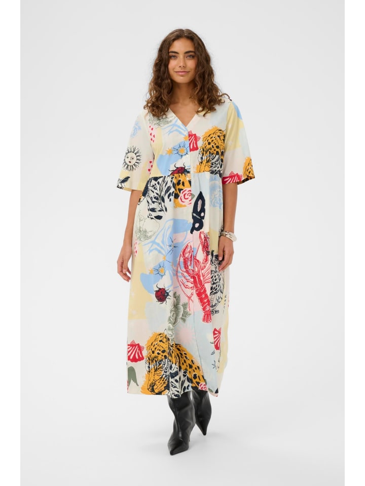 Kleid CUashmo Relaxed fit in Blue/Red Animal