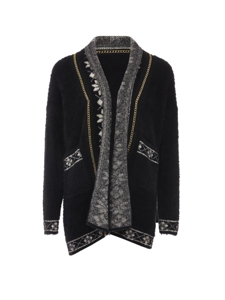 Damen Strickjacke in Schwarz