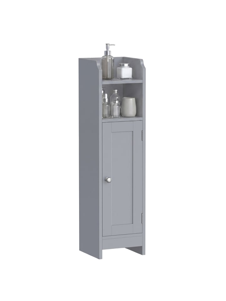 Badkommode Siren in Grau - (B)18 x (H)80 x (T)20 cm