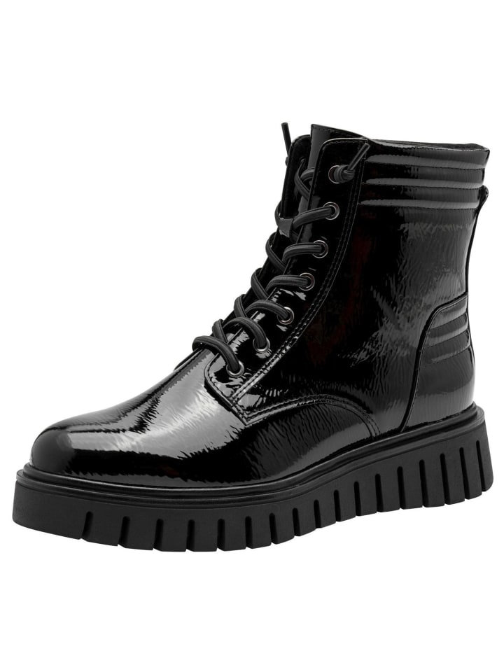 Stiefelette in BLACK PAT.