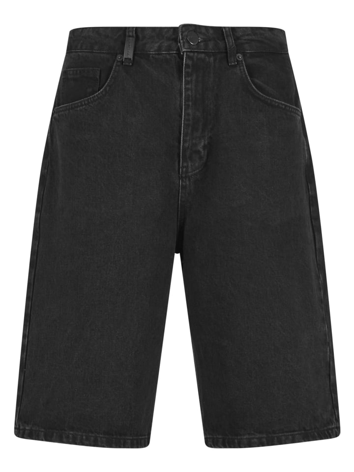 Denim Short in washed black