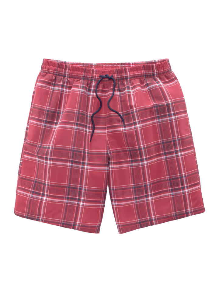Badeshorts in rot (Langgröße)