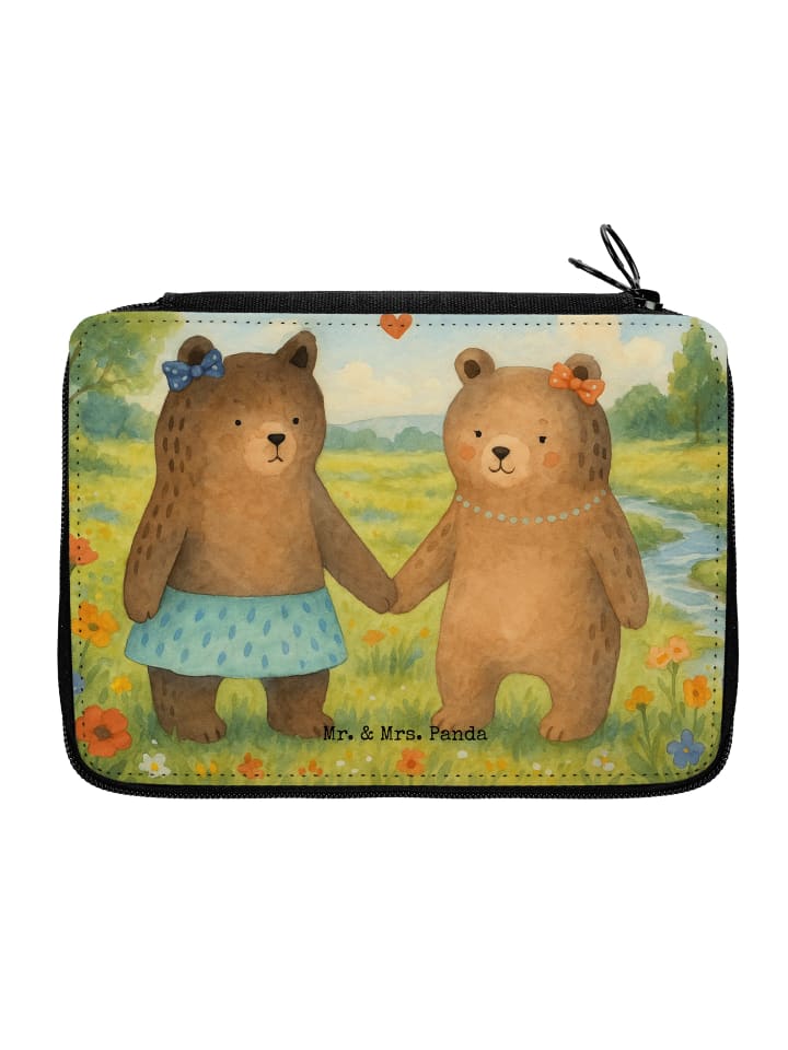 Federtasche Bär Freundin Design ohne Spruch in Weiß