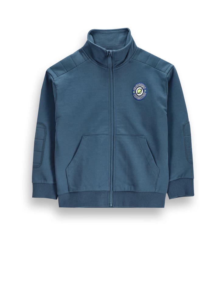 Reißverschlussjacke in blau