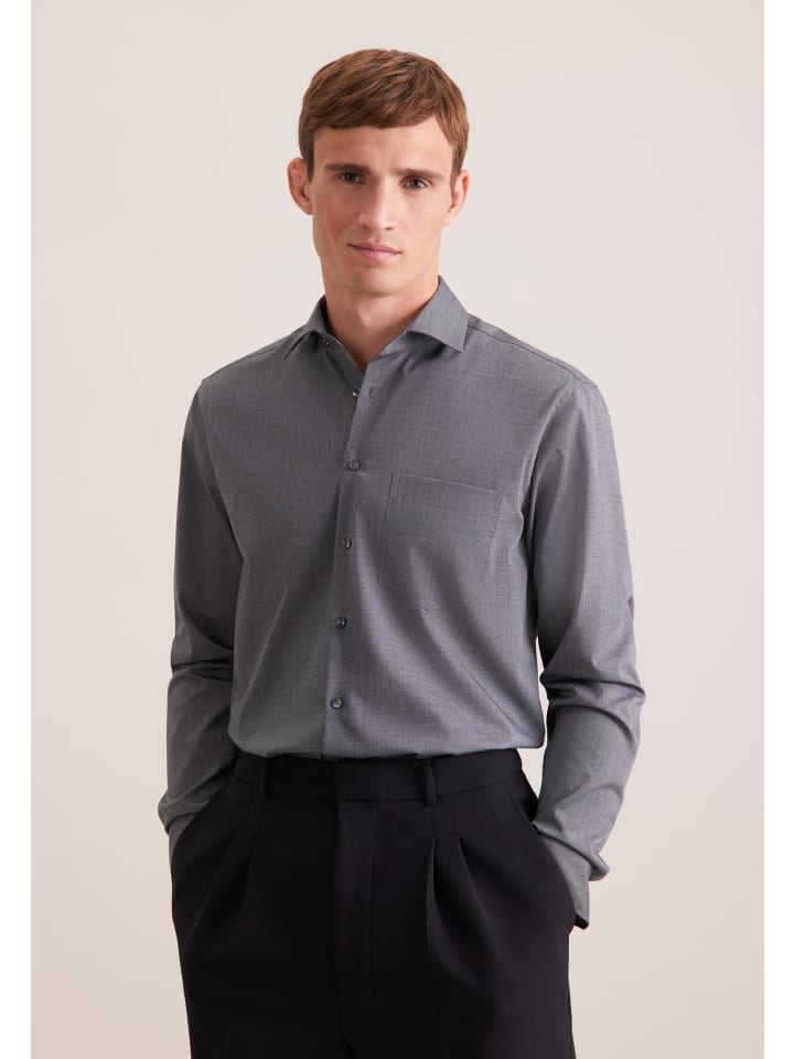 Business Hemd Regular in Grau