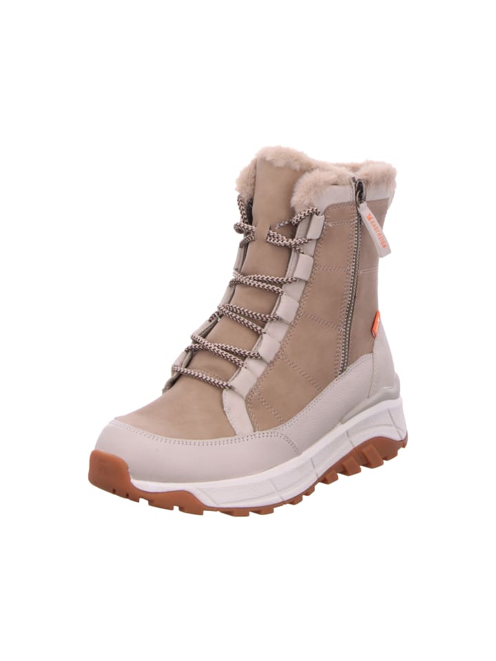 Schnürschuhe in crema/camel/ginger
