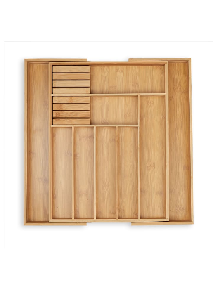 Besteckkasten in Natur - (B)45 x (H)5,5 x (T)44,5 cm