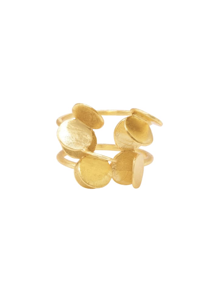 Fingerring Frauen Tilia goldfarben in goldfarben