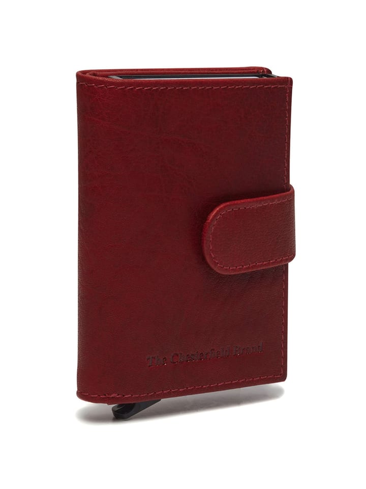 Hannover Geldbörse RFID Schutz Leder 7 cm red