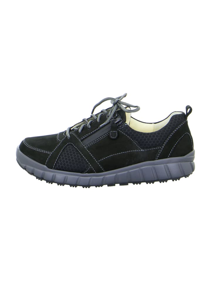Komfort Schnürschuhe in Schwarz