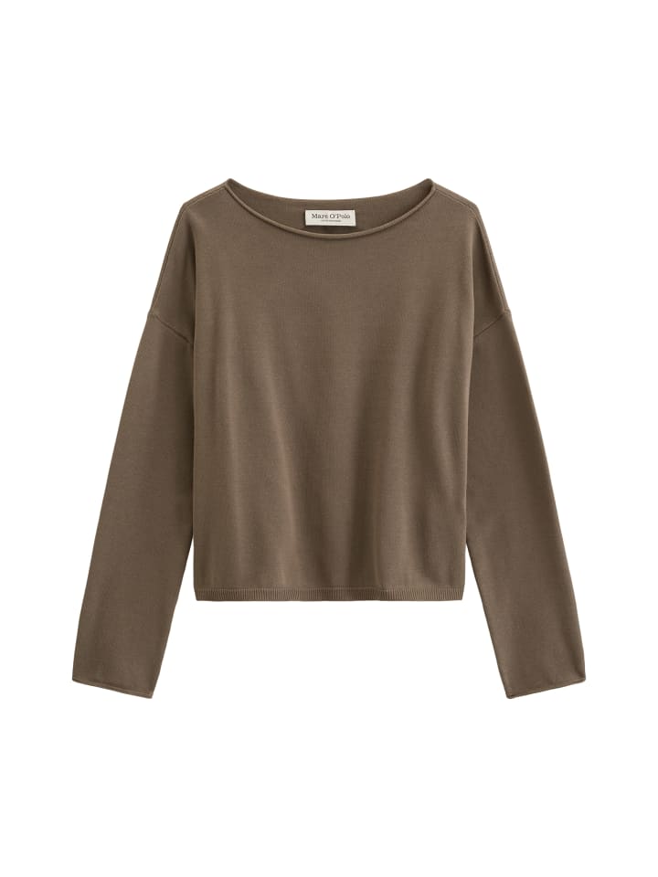 Feinstrickpullover loose in Milky Brown