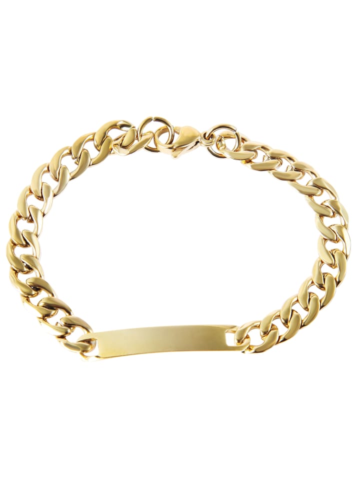 Damen Armband aus Edelstahl 19 cm in silber
