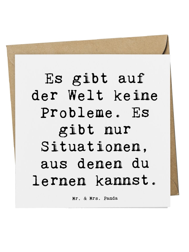 Grußkarte Spruch Erleuchtung finden mit Spruch in Weiß