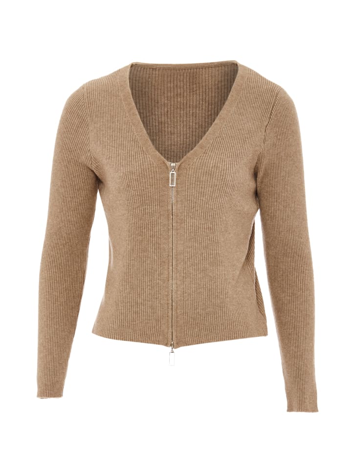 Women Strickjacke in BEIGE