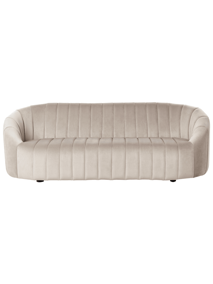 3-Sitzer Sofa MALUNG in Beige - (W) 202 x (H) 68 x (L) 70 cm