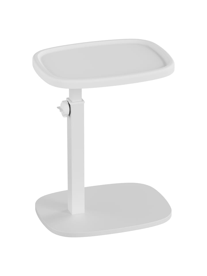 Beistelltisch Barnet in Weiß - (B)40 x (H)(43-69) x (T)30 cm