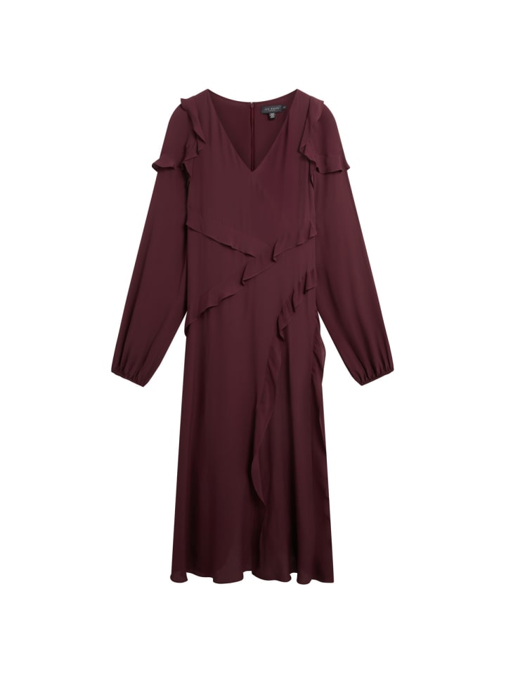 Midikleid TRUEA in bordeaux
