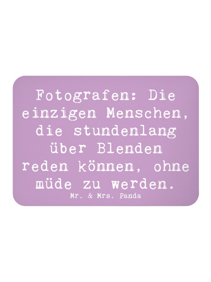 Kühlschrankmagnet Spruch Fotografen Gespräche m... in Lavendeltraum