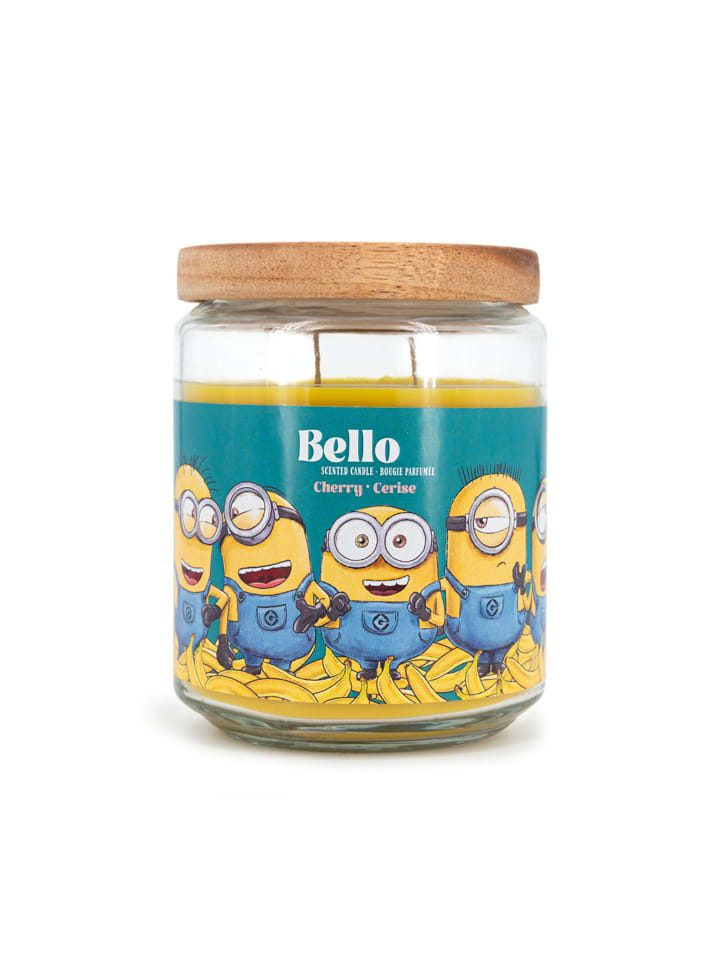 Duftkerze „Minions“ in Rosa – 510 g (B)12,5 x (H)10 x (T)10 cm