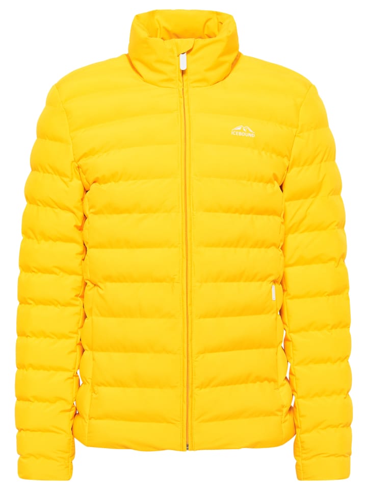 Herren Wattierte Winterjacke in Hellsenf
