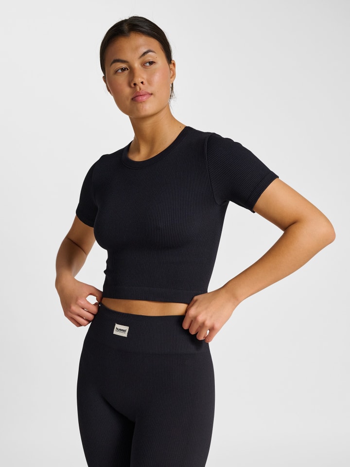 T-Shirt Hmlpulse Damen in BLACK