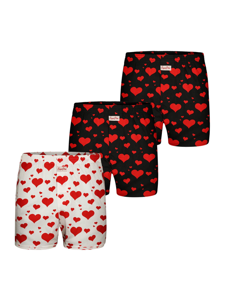 Boxer Valentinstag in Schwarz-Weiß