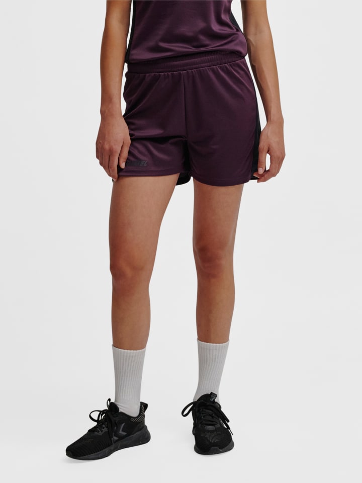 Verstellbare Taille Kurze Hose Hmlmulti Fußball Damen in PLUM PERFECT