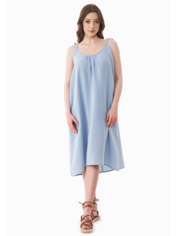 Maxikleid "WOR17428" in Eisblau
