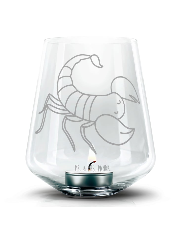 Laterne Sternzeichen Skorpion ohne Spruch in Transparent