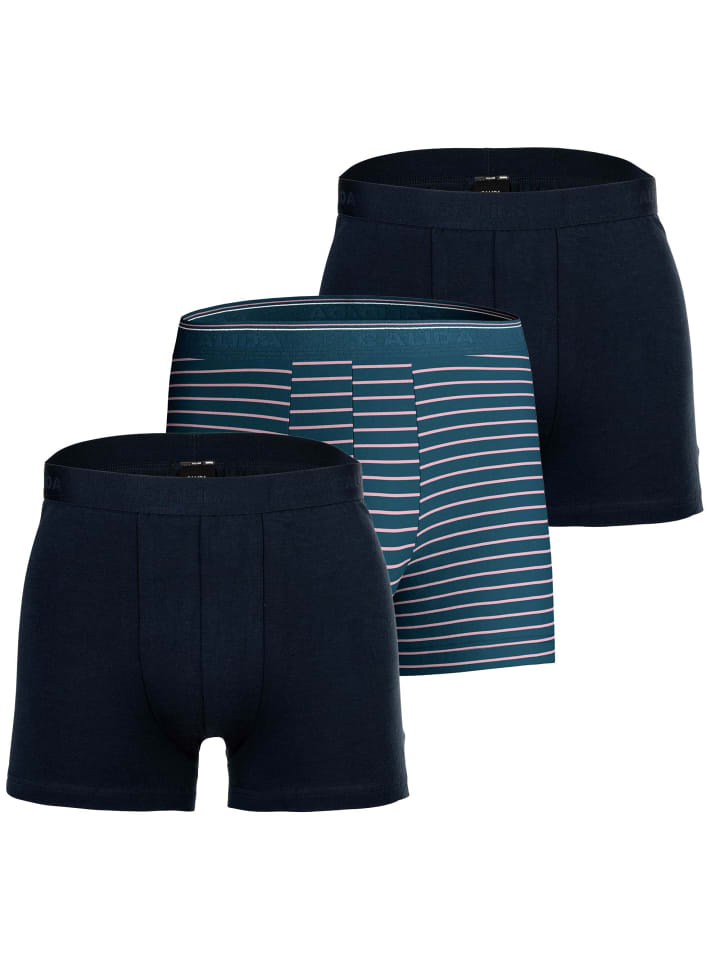 Boxershort 3er Pack in Dunkelblau (Lilas)