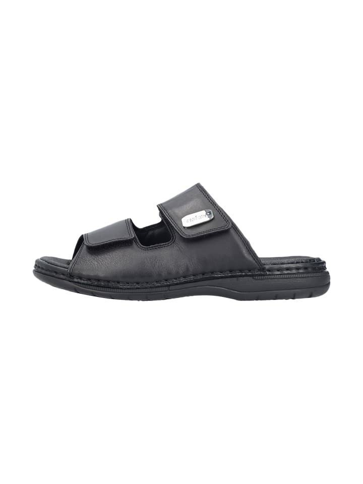 Ledersandalen Schwarz