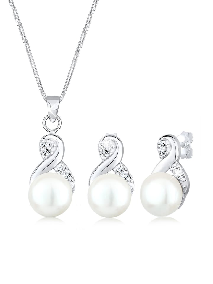 Schmuckset 925 Sterling Silber Infinity in Silber