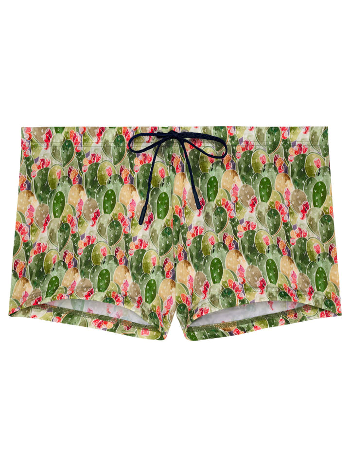Badeshorts Swim Shorts Taormina in green print