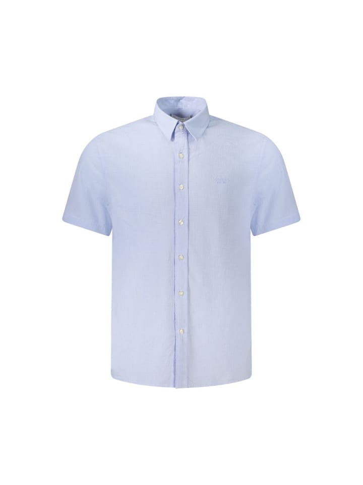 Blau Herren Hemd aus Baumwolle