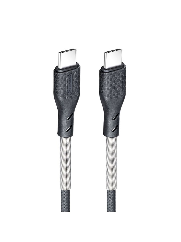 Carbon Ladekabel Typ C auf Typ C 3.0 QC Power Delivery PD 60 in Schwarz