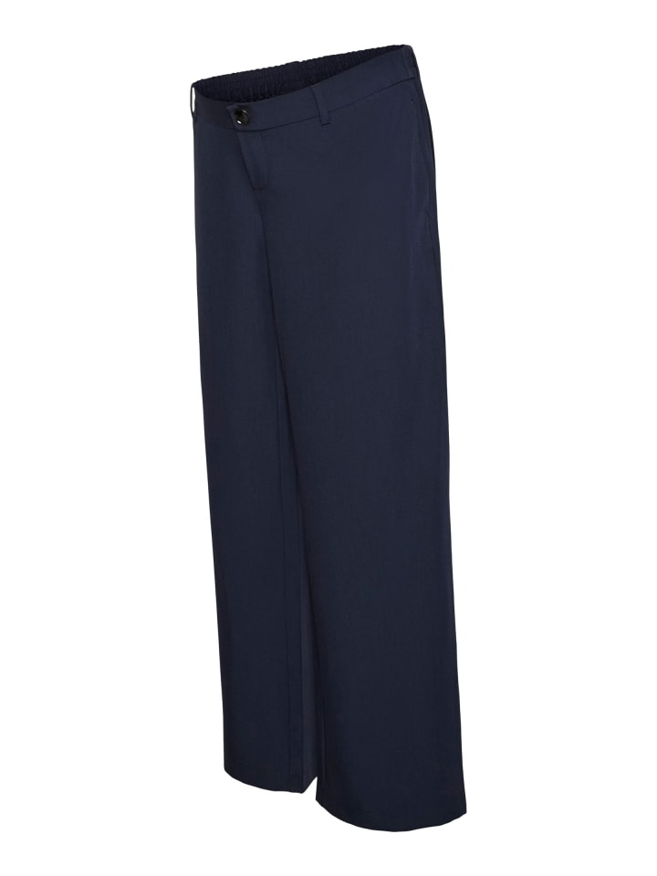 Hose mit weitem Beinschnitt in Navy Blazer 1