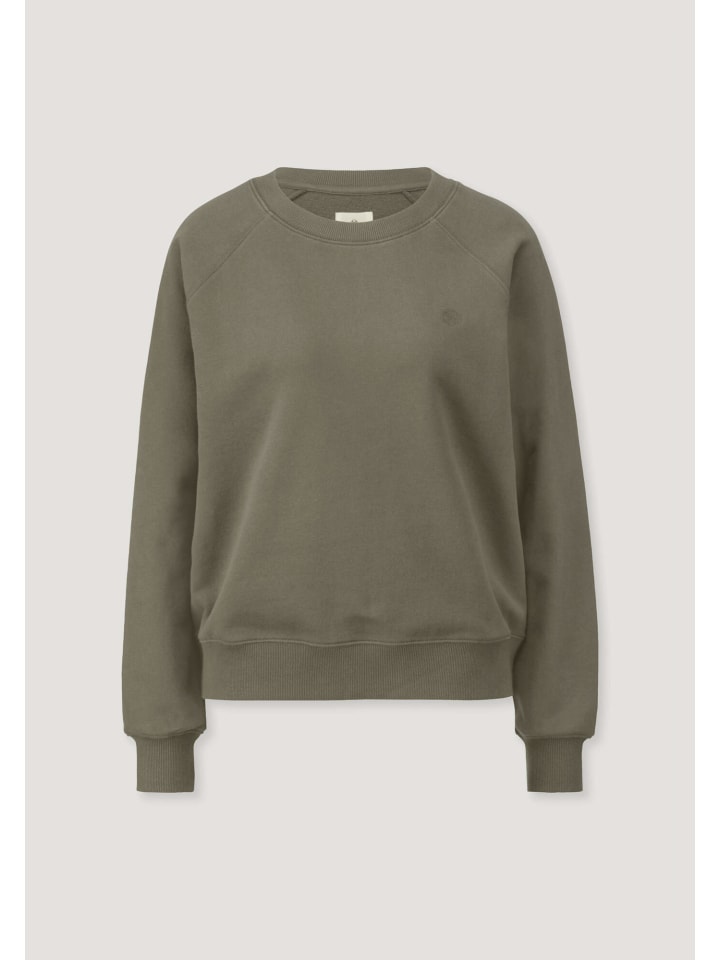 Hessnatur Sweatshirt Relaxed aus Bio-Baumwolle mit recycelter Baumwolle in silbergrün