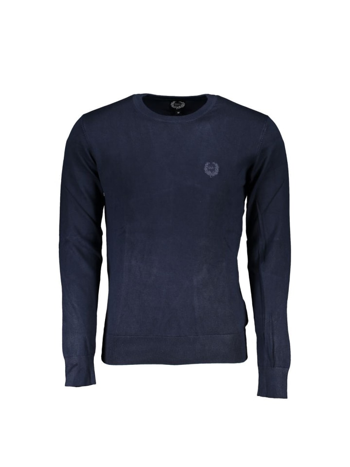 Blau Viskose Herren Pullover