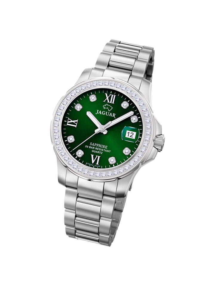 Analog-Armbanduhr Jaguar Cosmopolitan silber mittel (ca. 34mm)
