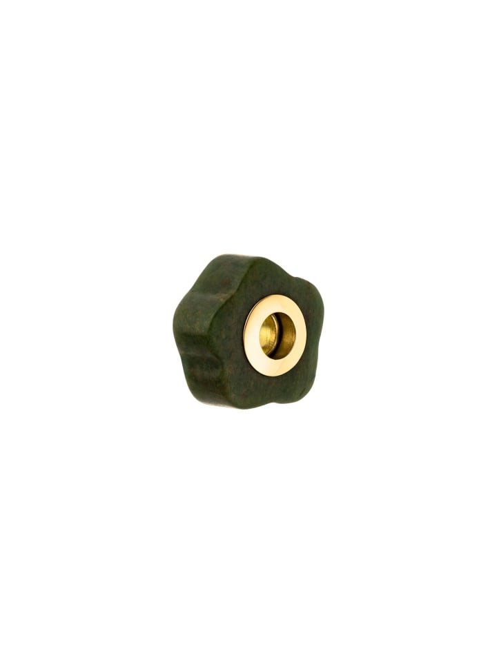 Charm LEI Jade Flower Gold