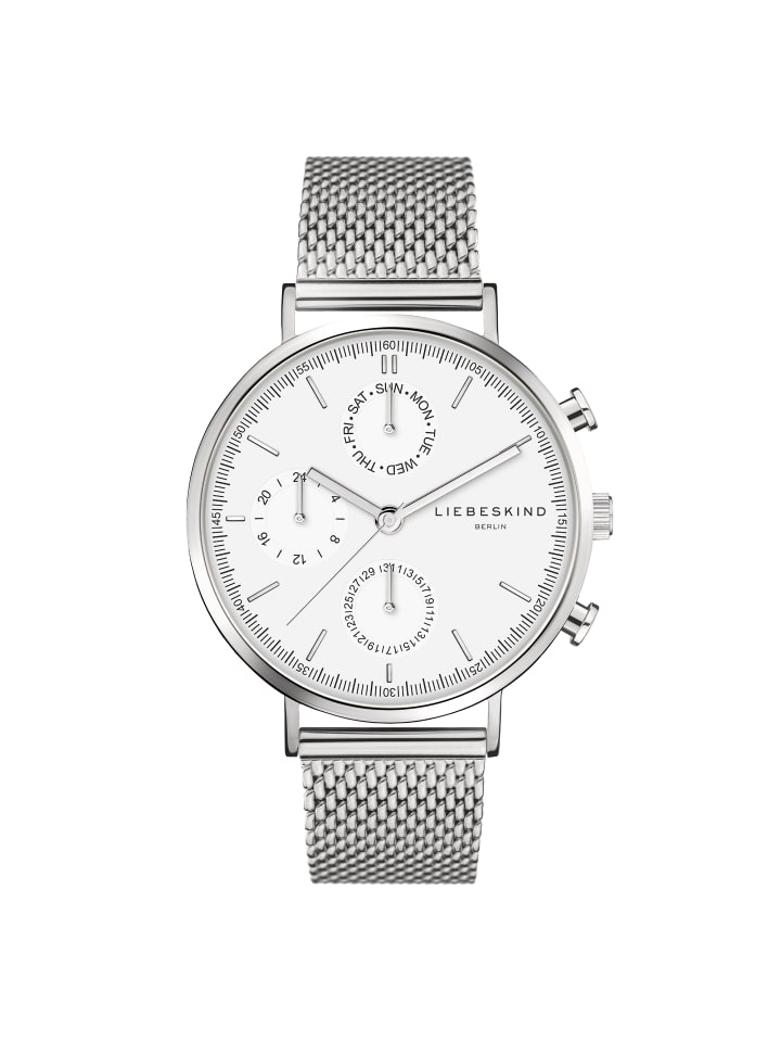 Armbanduhr The Round Multifunction in silber