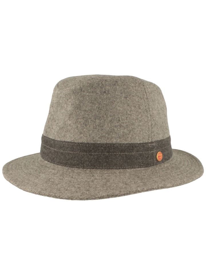 Stoffhut in grau
