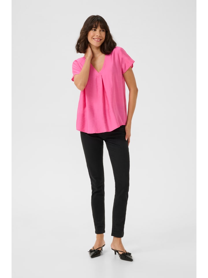 Kurzarm-Bluse KAlui Regular fit in Azalea Pink CC