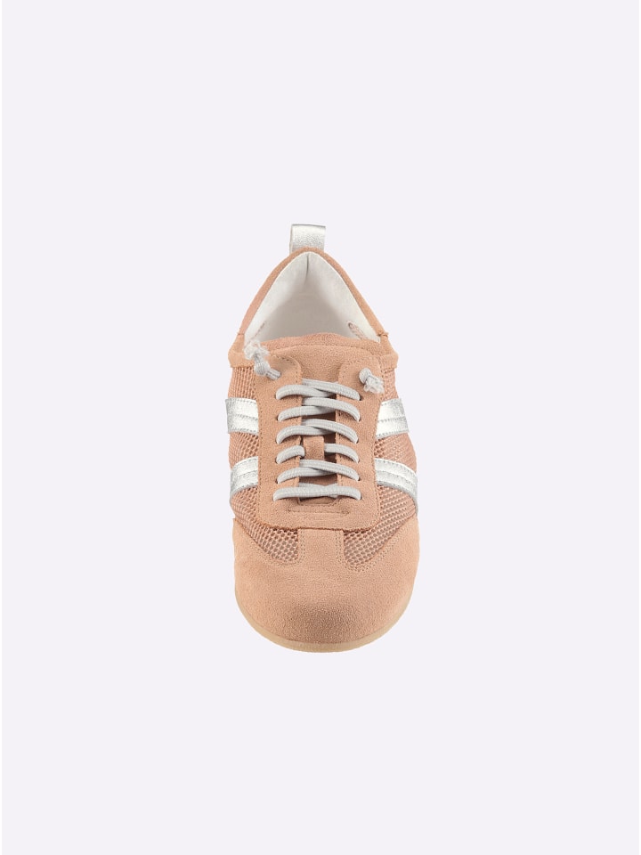 Sneaker in rosé-silberfarben