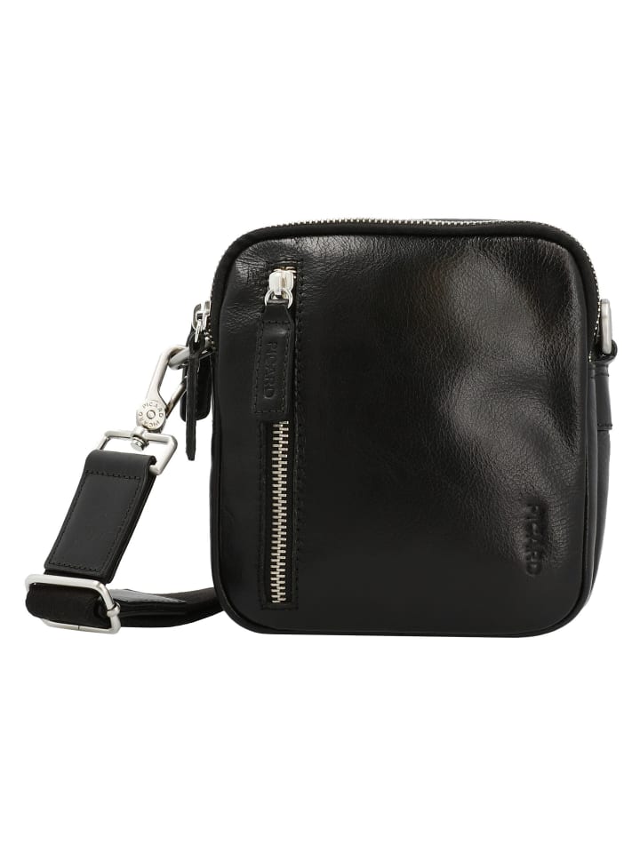 Buddy Mini Bag Umhängetasche Leder 16 cm schwarz
